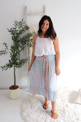 Long Bohemian Skirt In Willow Bloom