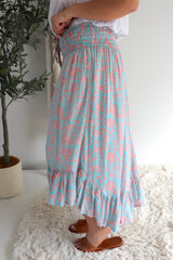 Long Bohemian Skirt In Willow Bloom