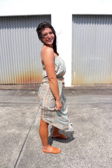 Daytripper Tube Maxi Dress In Olive Tie Dye