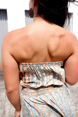 Daytripper Tube Maxi Dress In Olive Tie Dye