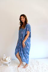 Island Holiday High Low Dress In Paragon Purple/Blue