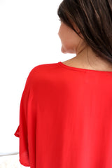 Long Kaftan In Red