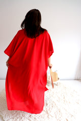 Long Kaftan In Red