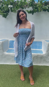 Travel Cardi in Eggshell White