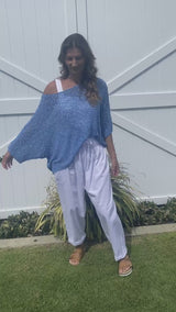 Dream Pant in LUX Cotton White