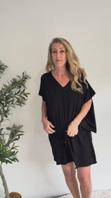 Ultimate Short Beach Dress In Black