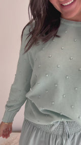 Long Weekend Sweater in Teal