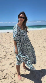 Lux Muu Muu in Artifact Teal
