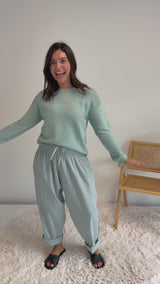 Coastal Knit Sweater in Teal