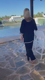 Elodie Knit Set in Black