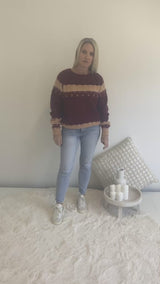 Minnesota Sweater in Berry