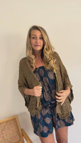 Travel Cardi in Milk Chocolate