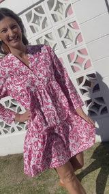 Spiaggia Rosa Baby Doll Dress