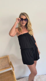 Maldives Short Jumpsuit In Black
