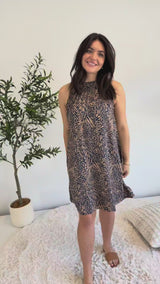 Tahiti Dress in Acacia Navy