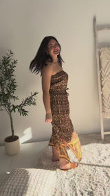 Daytripper Tube Maxi Dress In Temple