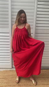 Mariah Maxi Dress In Red