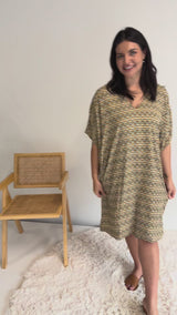 Tropicana Short Dress In Honeycomb