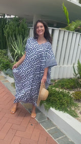 Long Kaftan In Corinthian Coast