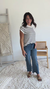 Evelyn Stripe Knit Top