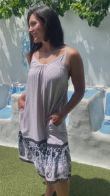 Oasis Dress in Taupe Fern