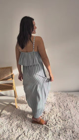 Byron Maxi Dress In Grey Nautica