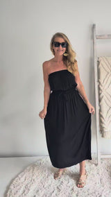 Daytripper Tube Maxi Dress In Black