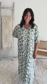 Long Kaftan Cloud in Sage