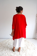 Short Kaftan in Red