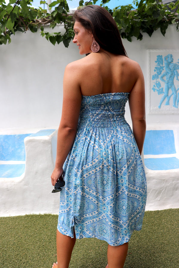 Strapless Beach Dress/Skirt in Nexos