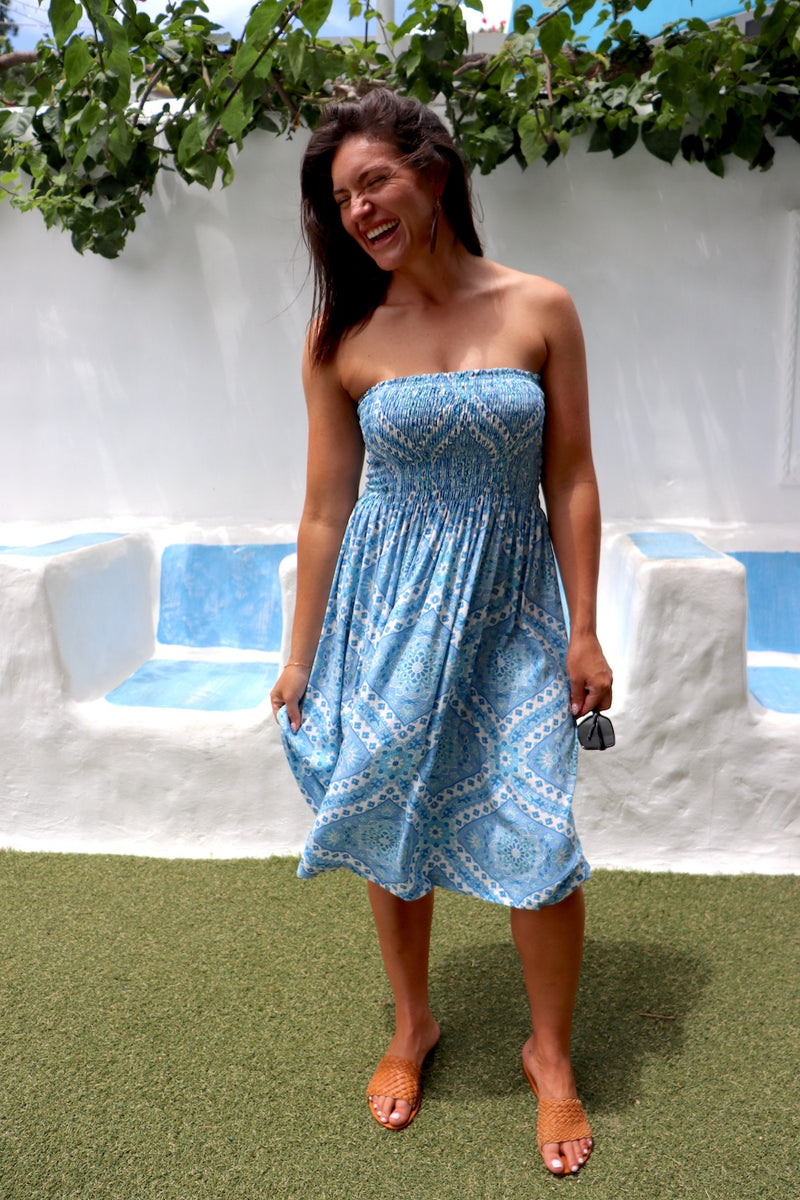 Strapless Beach Dress/Skirt in Nexos
