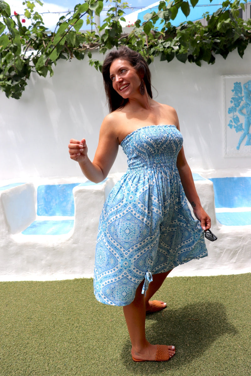 Strapless Beach Dress/Skirt in Nexos