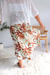 Strapless Beach Dress/Skirt in Coco Palm