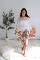 Strapless Beach Dress/Skirt in Coco Palm