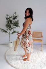 Strapless Beach Dress/Skirt in Coco Palm