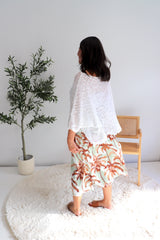Strapless Beach Dress/Skirt in Coco Palm