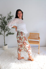 Strapless Beach Dress/Skirt in Coco Palm