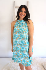 Tahiti Dress in Seaside Bloom