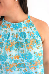 Tahiti Dress in Seaside Bloom