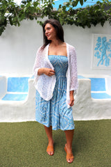 Travel Cardi in Eggshell White