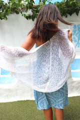 Travel Cardi in Eggshell White