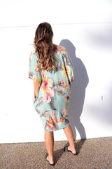 Tropicana Short Dress In Hibiscus