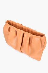 Brianna Pleat Pouch in Black or Toffee