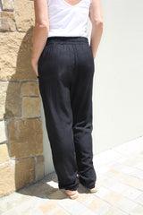 Marina Mirage Elastic Long Pant In Black