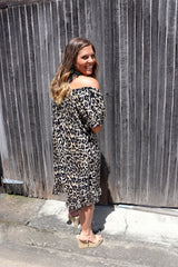 Elaine Short On Or Off the Shoulders Dress In Africa