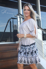 Getaway Dress Taupe Fern