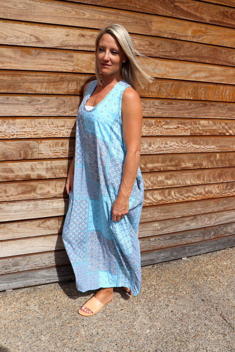 Whitehaven Maxi In Blue Patch