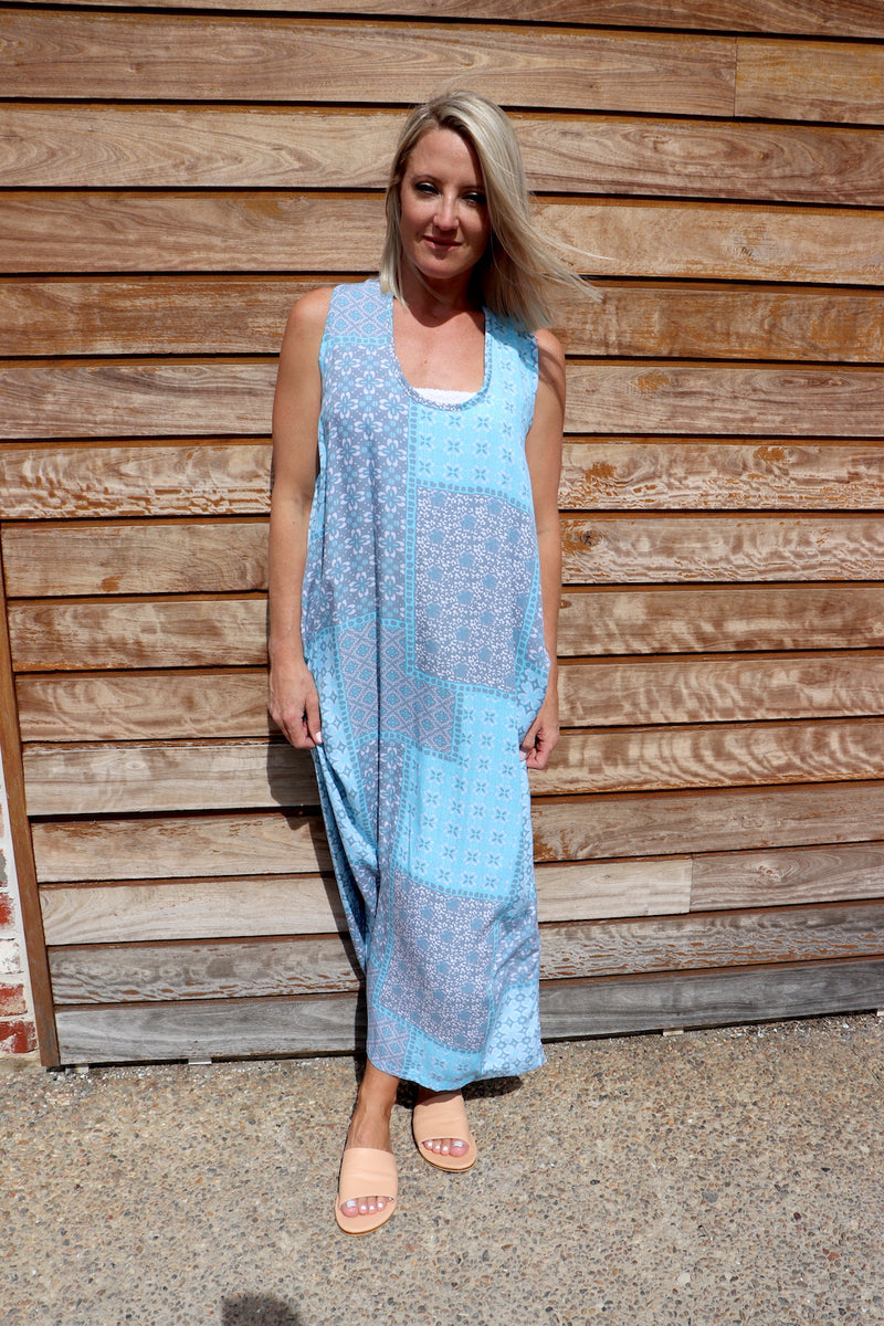 Whitehaven Maxi In Blue Patch
