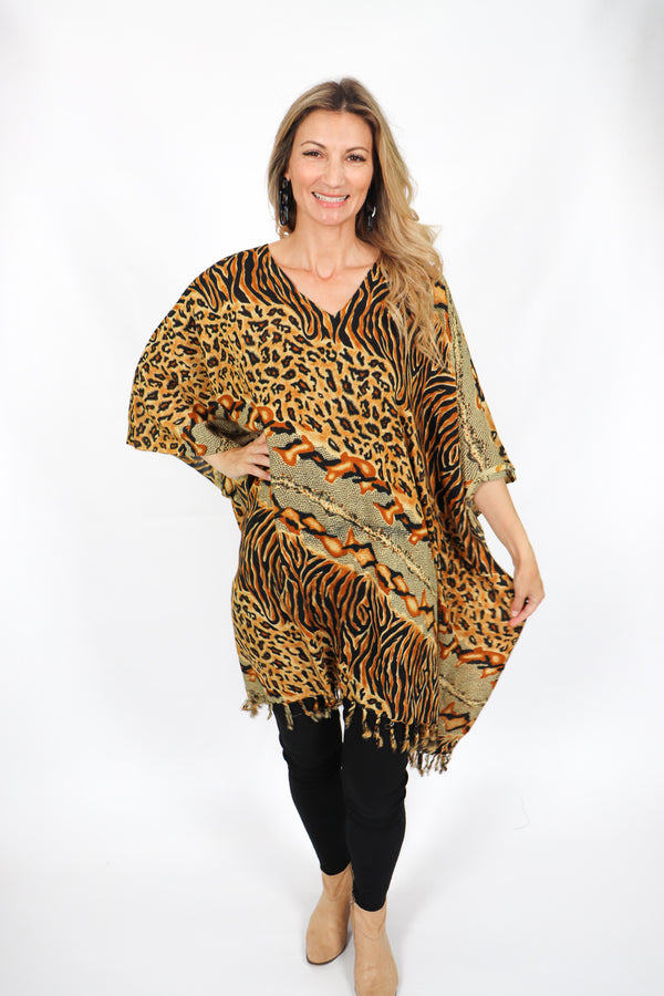 Short Kaftan With Tassels In Congo