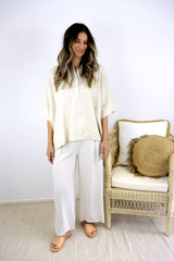Jasmine Linen Pant in Natural